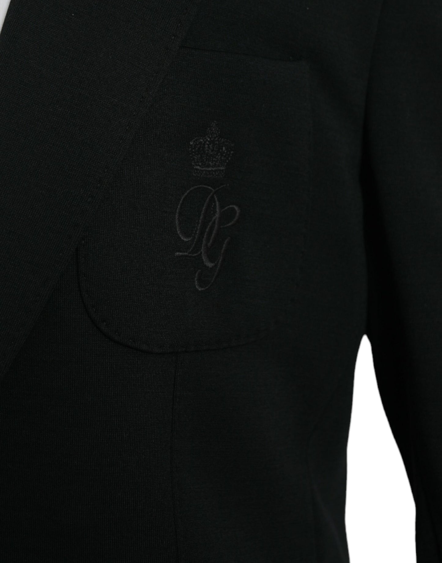 - Black Wool Single Breasted Coat Blazer