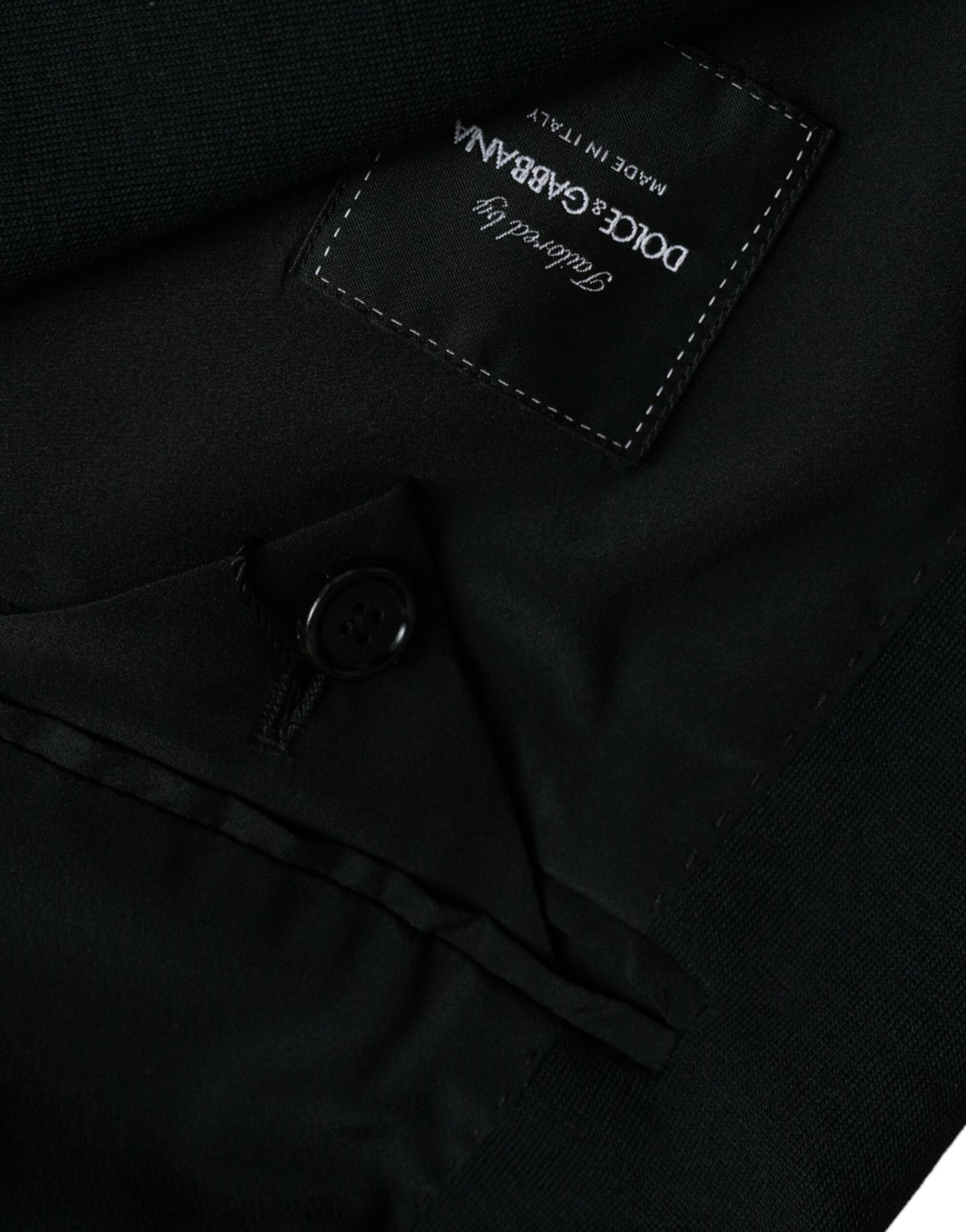 - Black Wool Single Breasted Coat Blazer