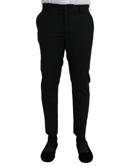 - Black Wool SlimFit Dress Formal Pants