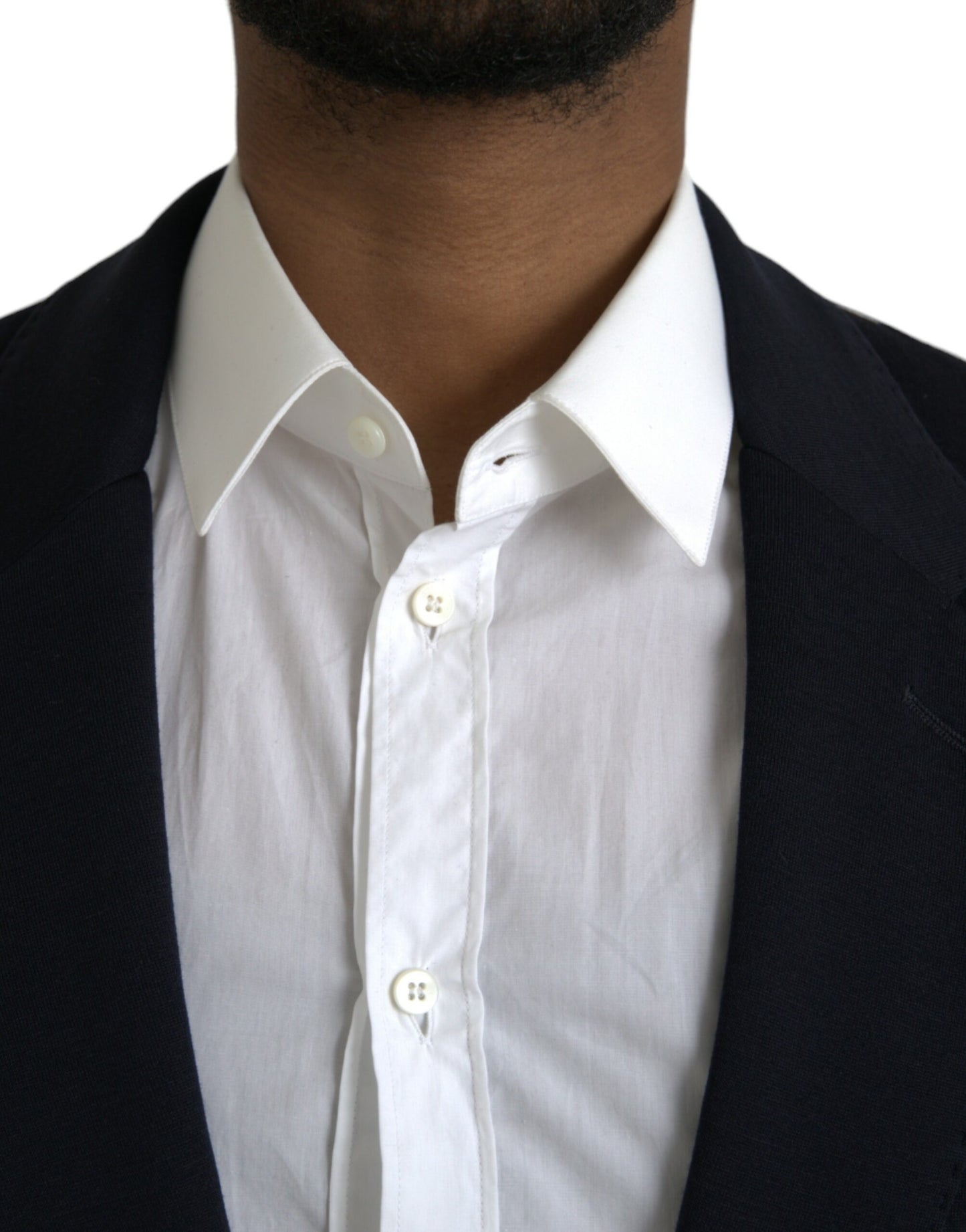 - Black Wool Single Breasted Coat Blazer