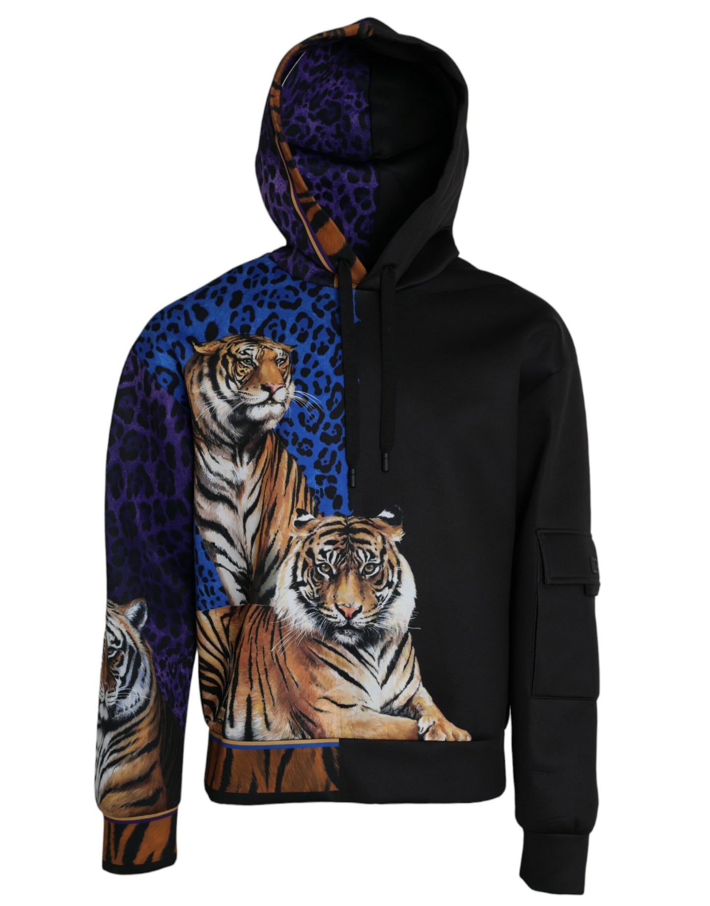 - Multicolor Tiger Hooded Sweatshirt Sweater
