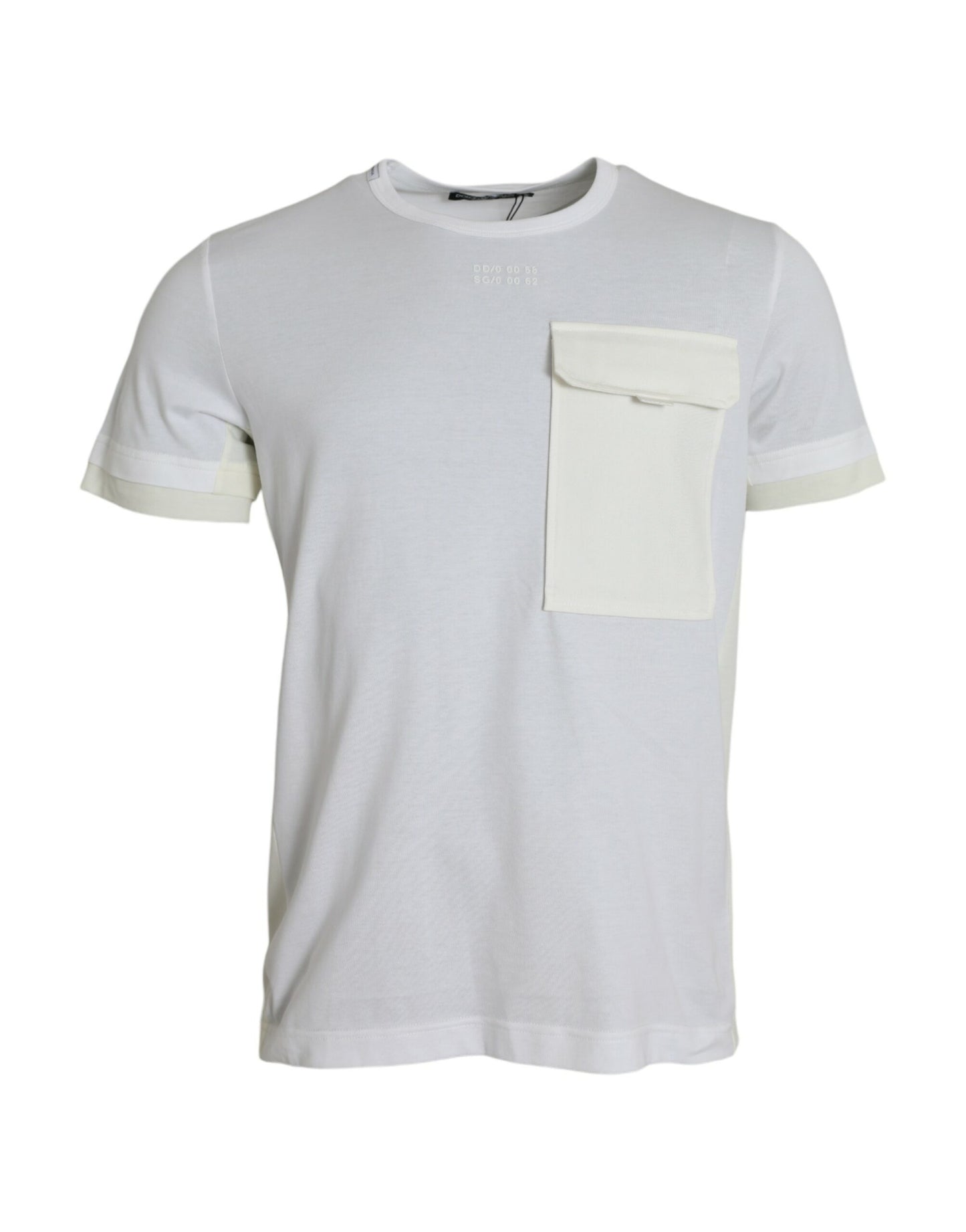 - White Cotton Pocket Short Sleeves T-shirt