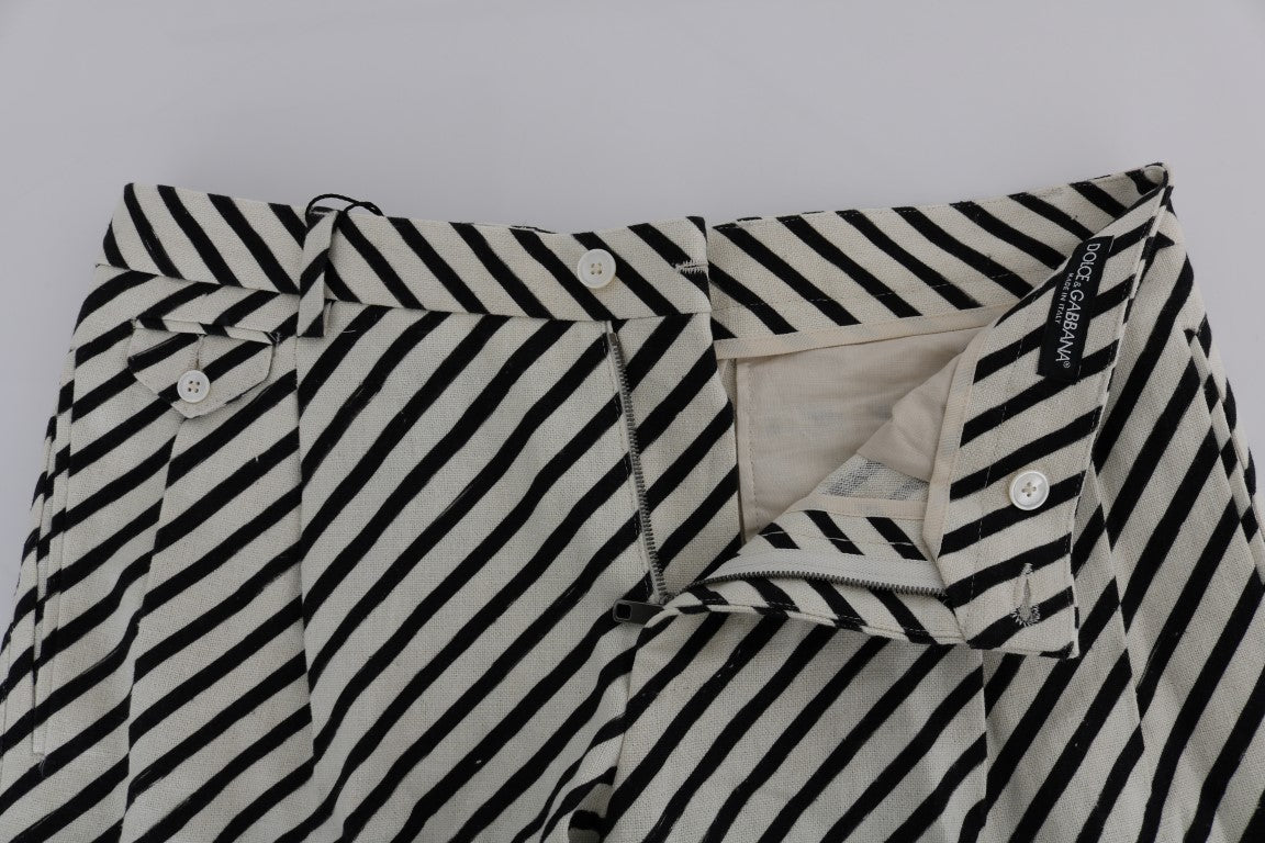 - Striped Hemp Casual Shorts