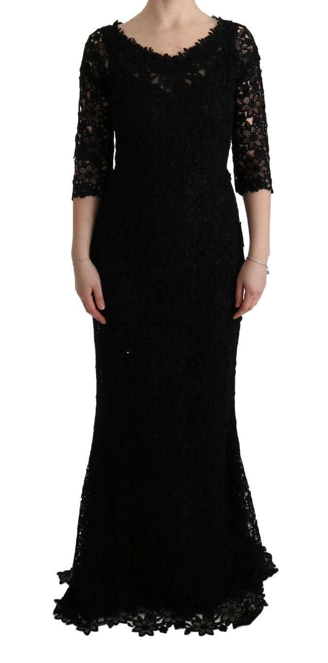 - Elegant Black Sheath Dress with Silk Lining