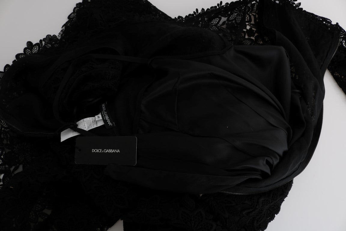 - Elegant Black Sheath Dress with Silk Lining