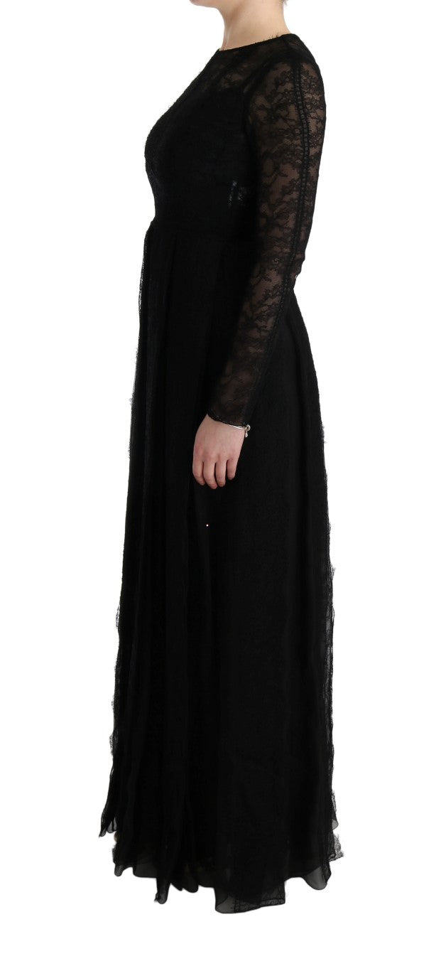 - Elegant Black Sheath Long Sleeve Dress