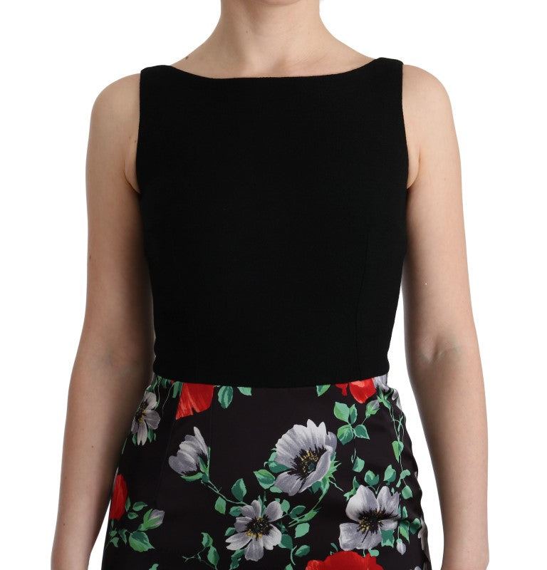 - Elegant Floral Sheath Gown