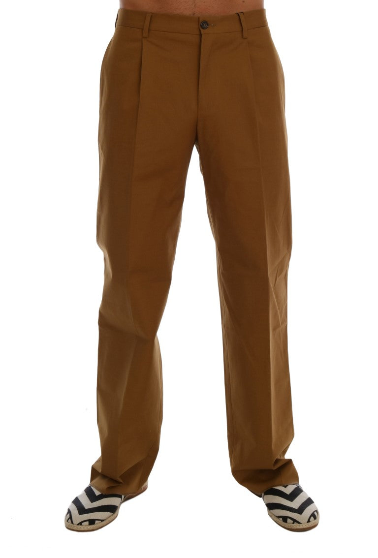 - Elegant Brown Formal Trousers for Men