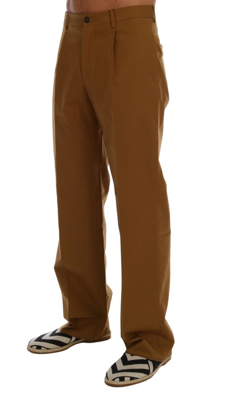 - Elegant Brown Formal Trousers for Men