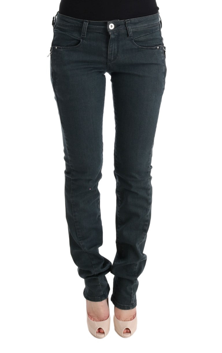 - Chic Superslim Gray Cotton Jeans