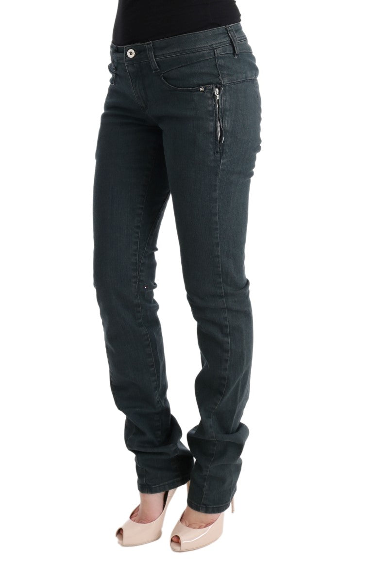 - Chic Superslim Gray Cotton Jeans