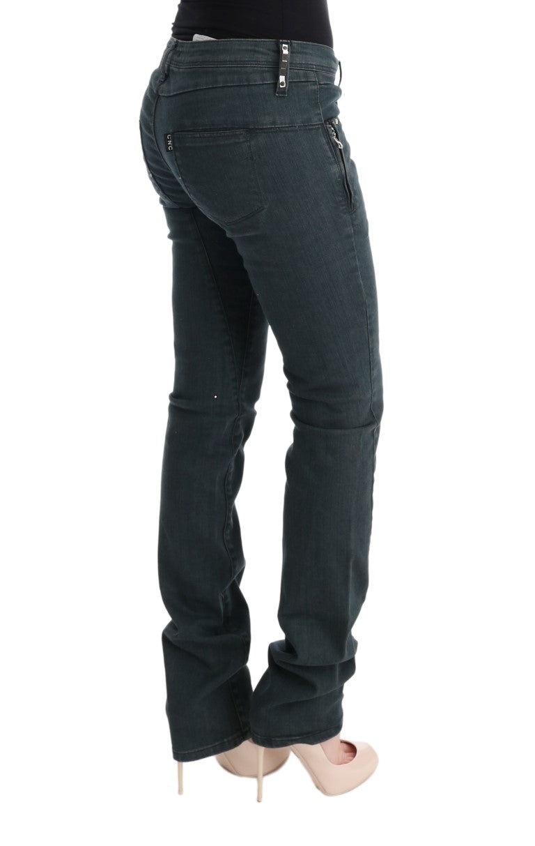 - Chic Superslim Gray Cotton Jeans