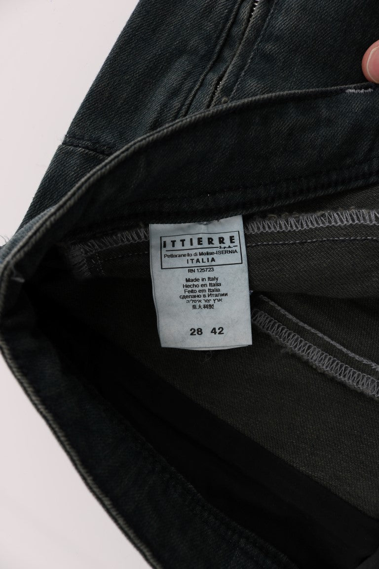 - Chic Superslim Gray Cotton Jeans