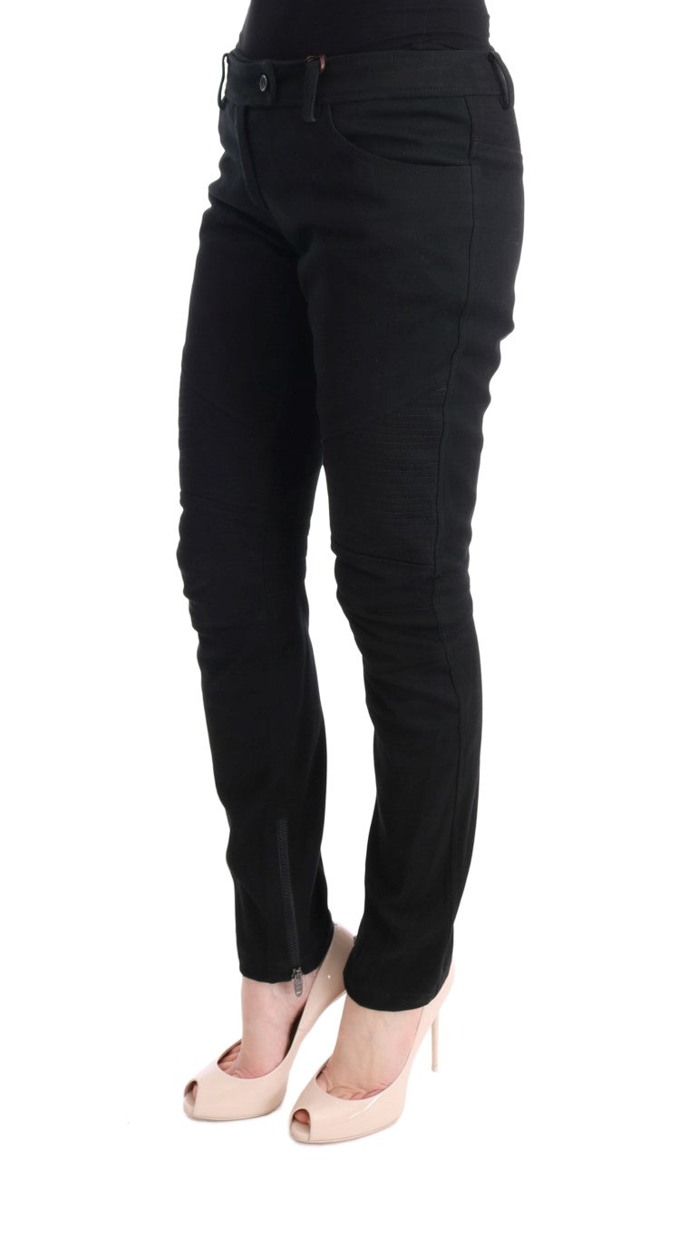 - Chic Black Slim Fit Trousers