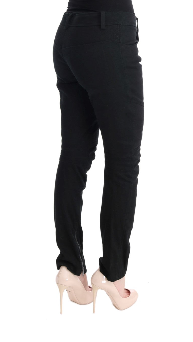 - Chic Black Slim Fit Trousers