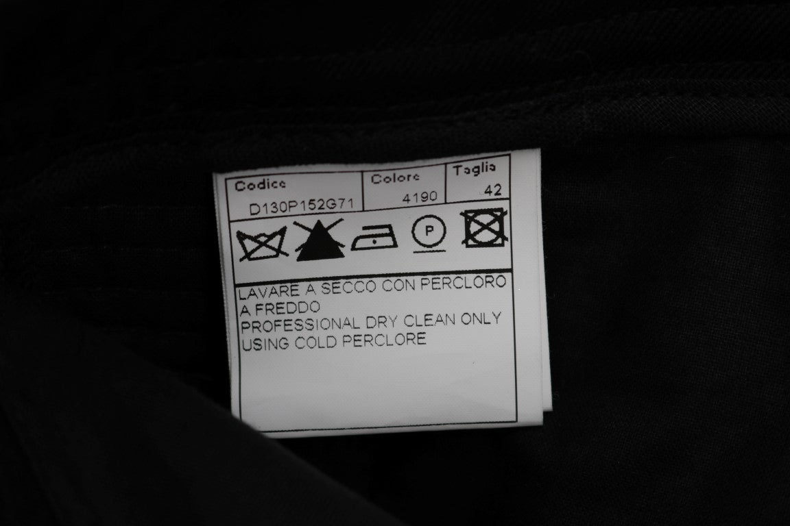 - Chic Black Slim Fit Trousers