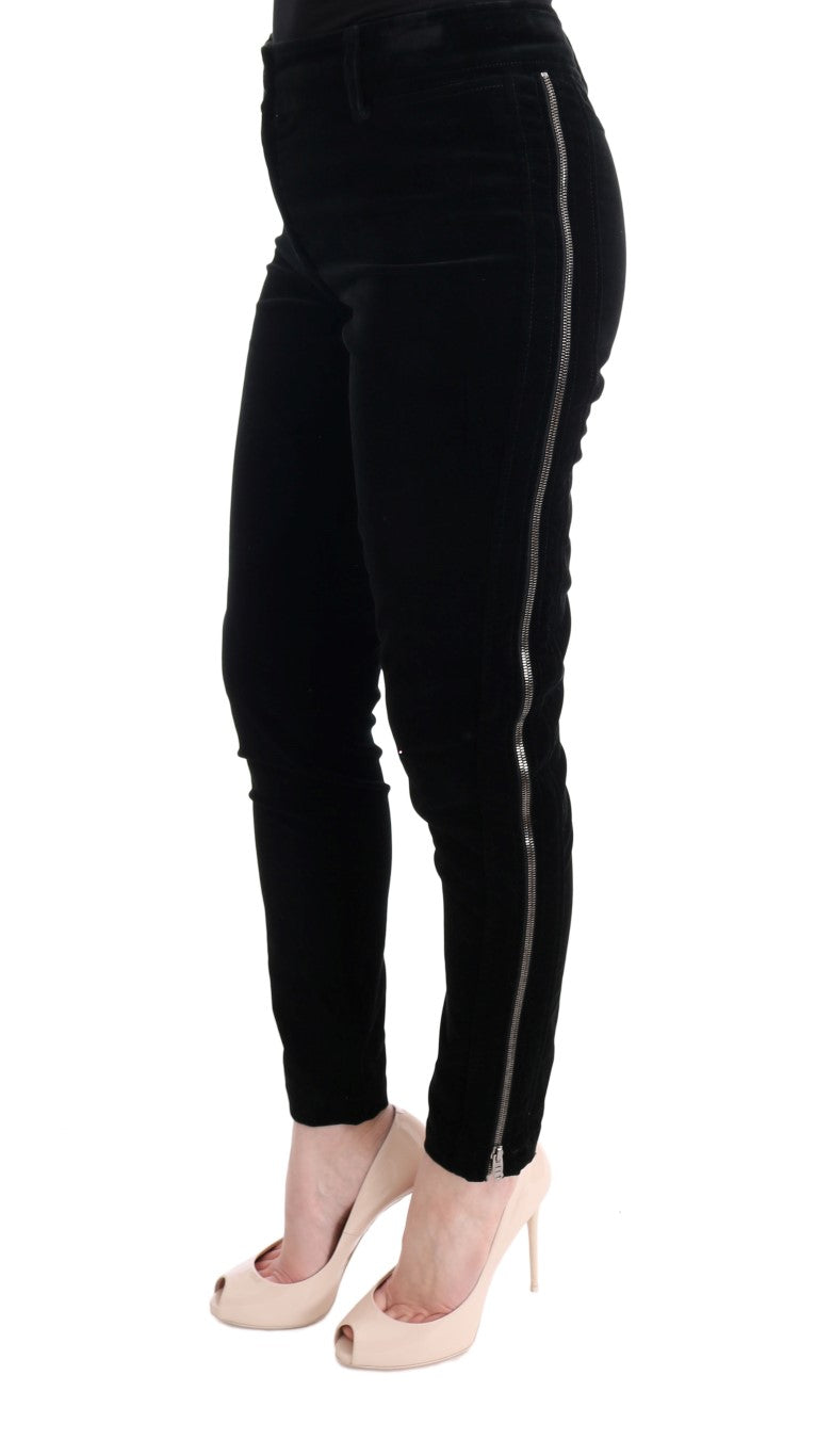 - Chic Black Slim Fit Cropped Pants