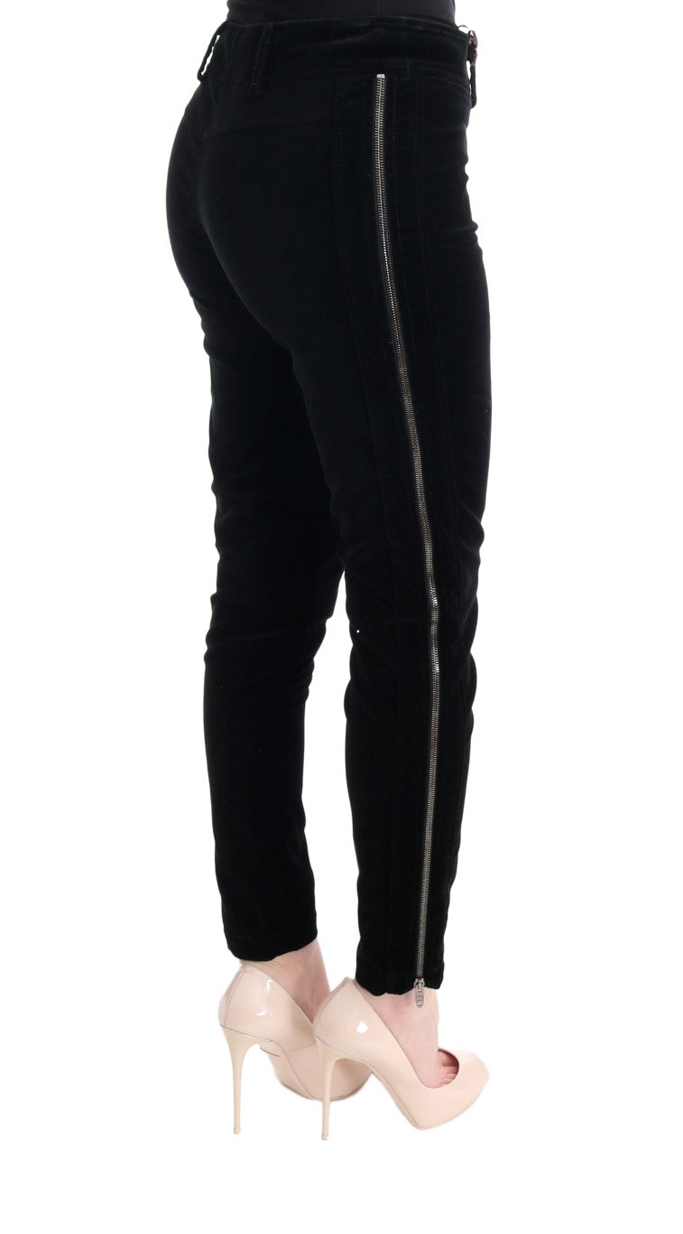 - Chic Black Slim Fit Cropped Pants