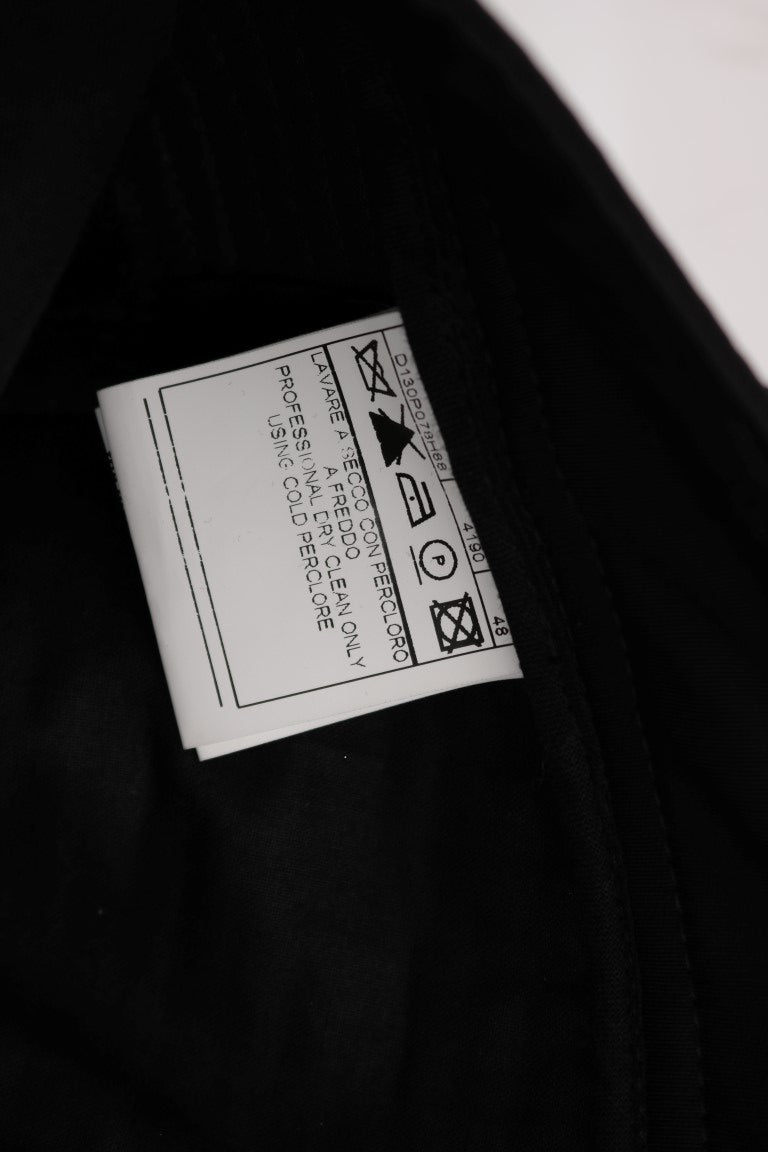 - Sleek Black Cotton Slim Fit Pants