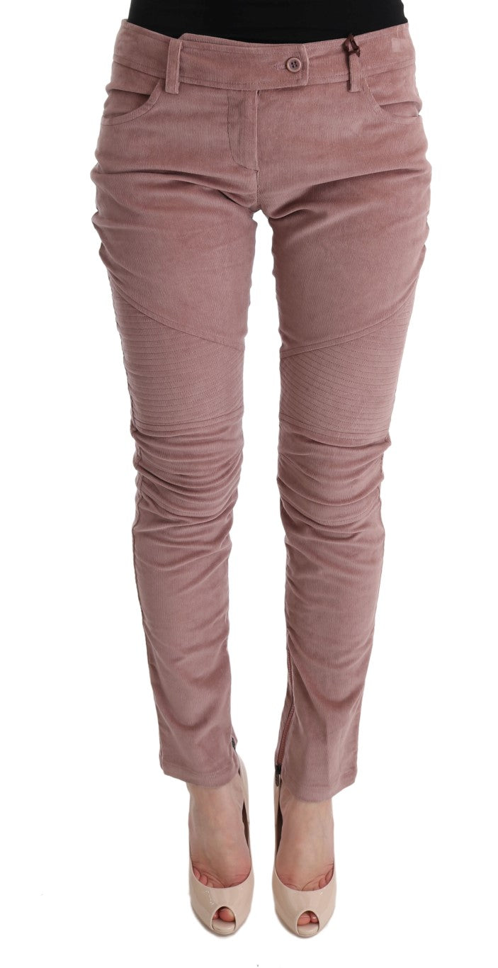 - Chic Pink Capri Cropped Trousers