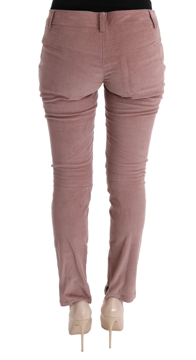 - Chic Pink Capri Cropped Trousers