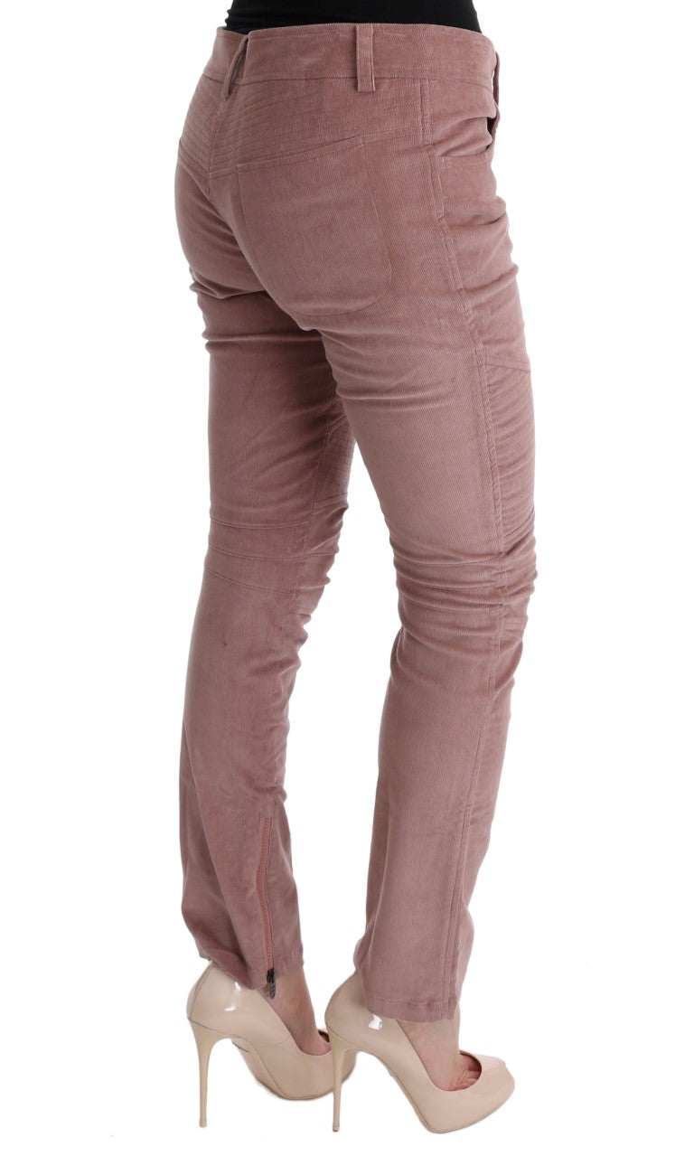 - Chic Pink Capri Cropped Trousers