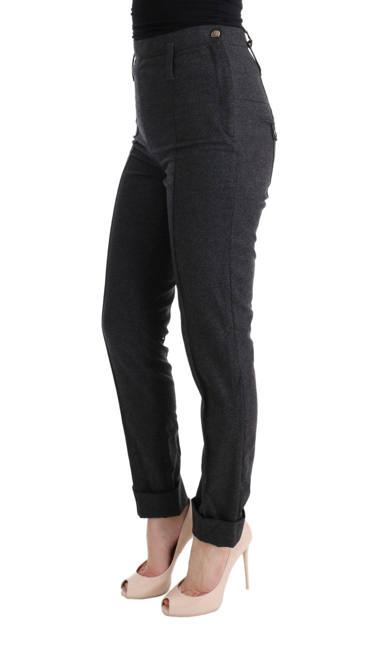 - Chic Gray Casual Skinny Pants