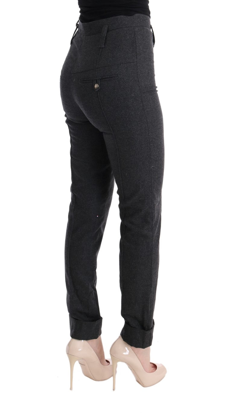 - Chic Gray Casual Skinny Pants
