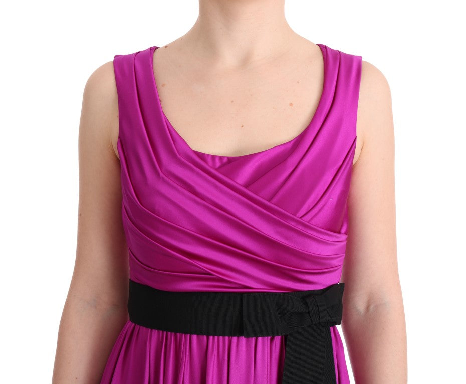 - Elegant Pink Silk Gown Dress