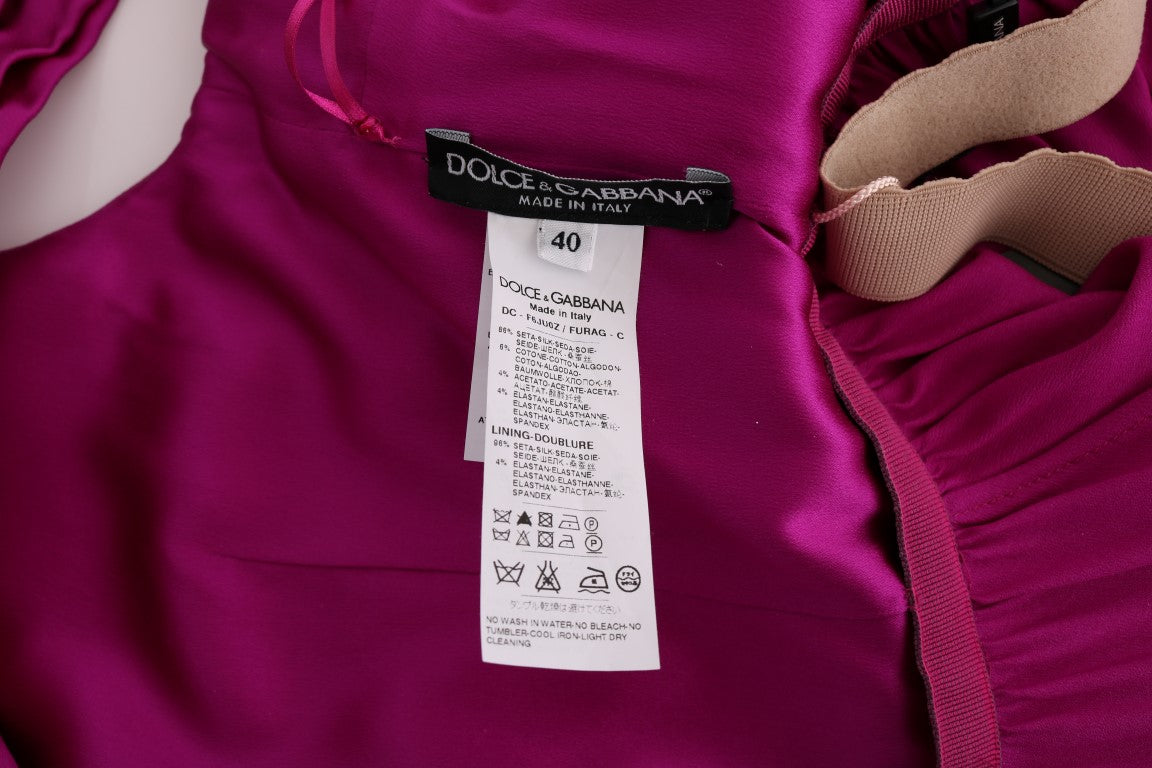 - Elegant Pink Silk Gown Dress