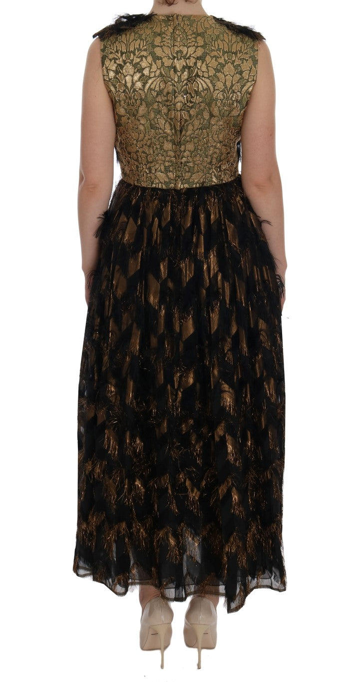 - Elegant A-Line Full Length Sleeveless Dress