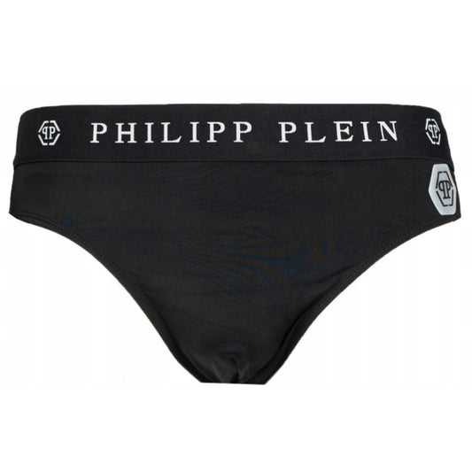 - Sleek Nylon Swim Briefs with Iconic Logo Detail