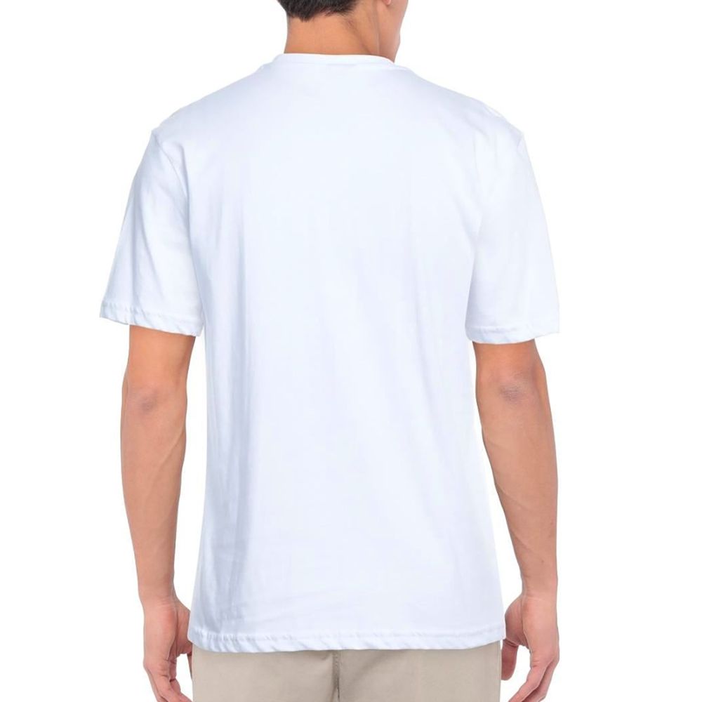 - Crisp White Logo Cotton T-Shirt