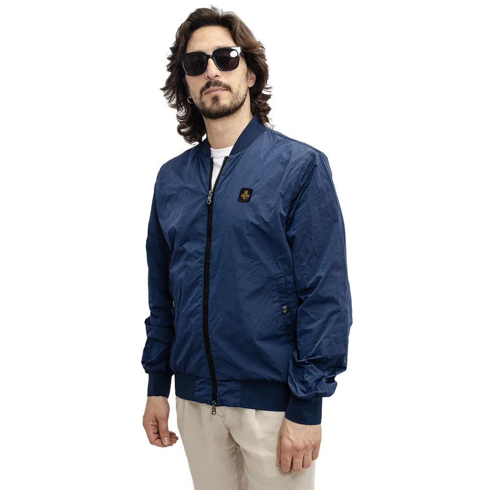 RefrigiWear Bomber Jacket – Blue Nylon