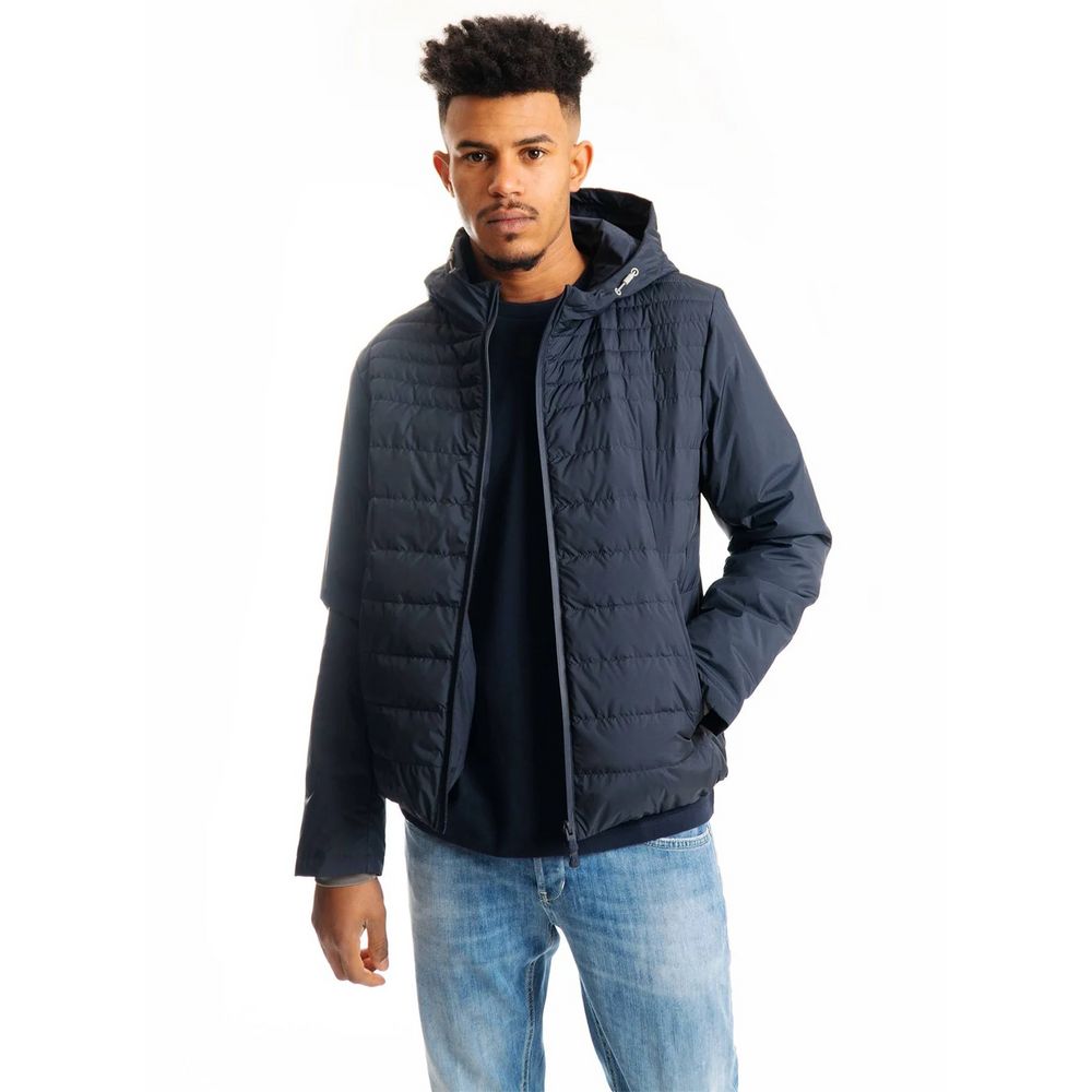 People Of Shibuya Blue Hooded Technical Jacket