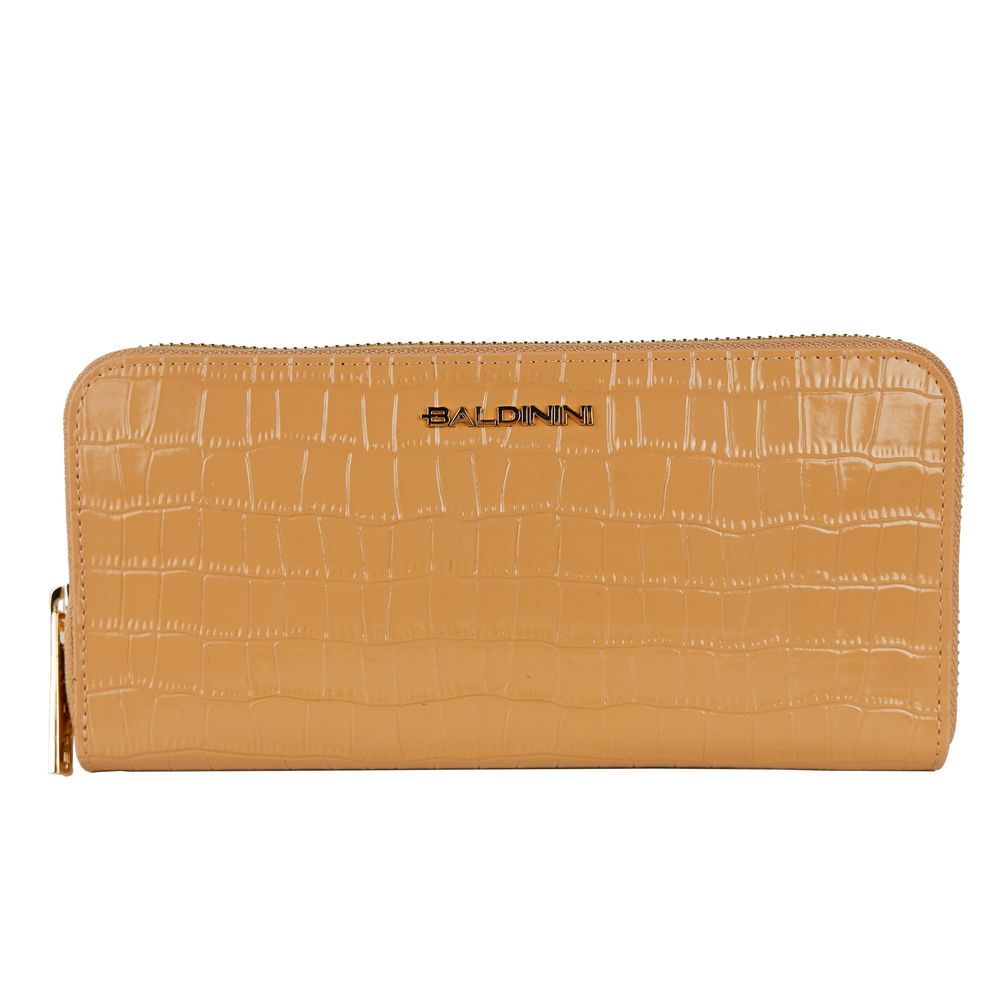 - Elegant Croco Print Leather Wallet