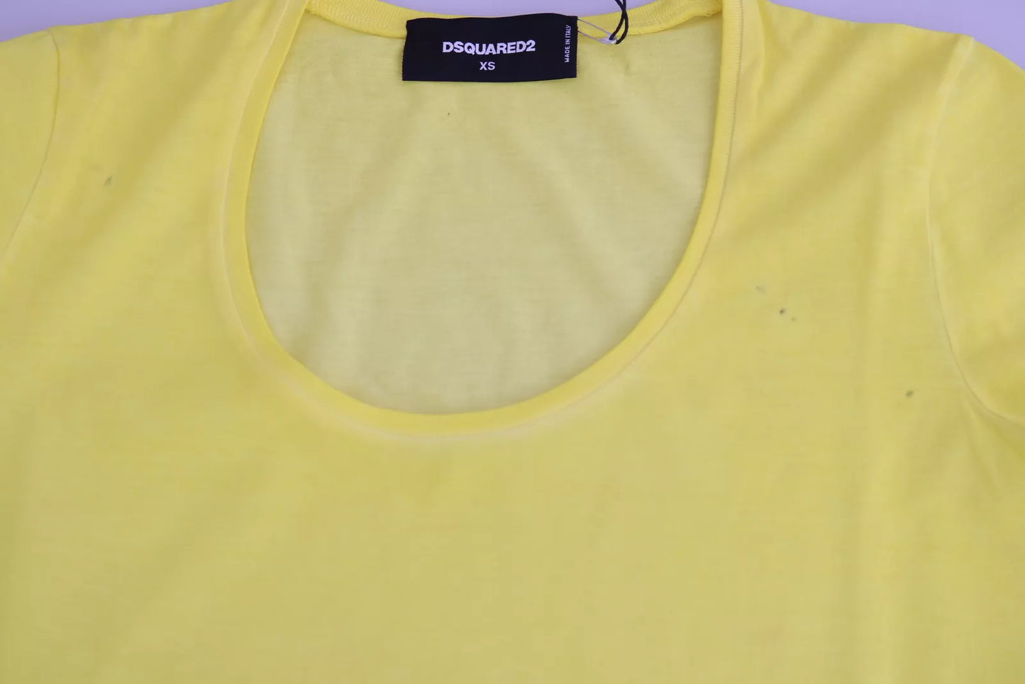 - Yellow Round Neck Short Sleeve Shirt Top Blouse