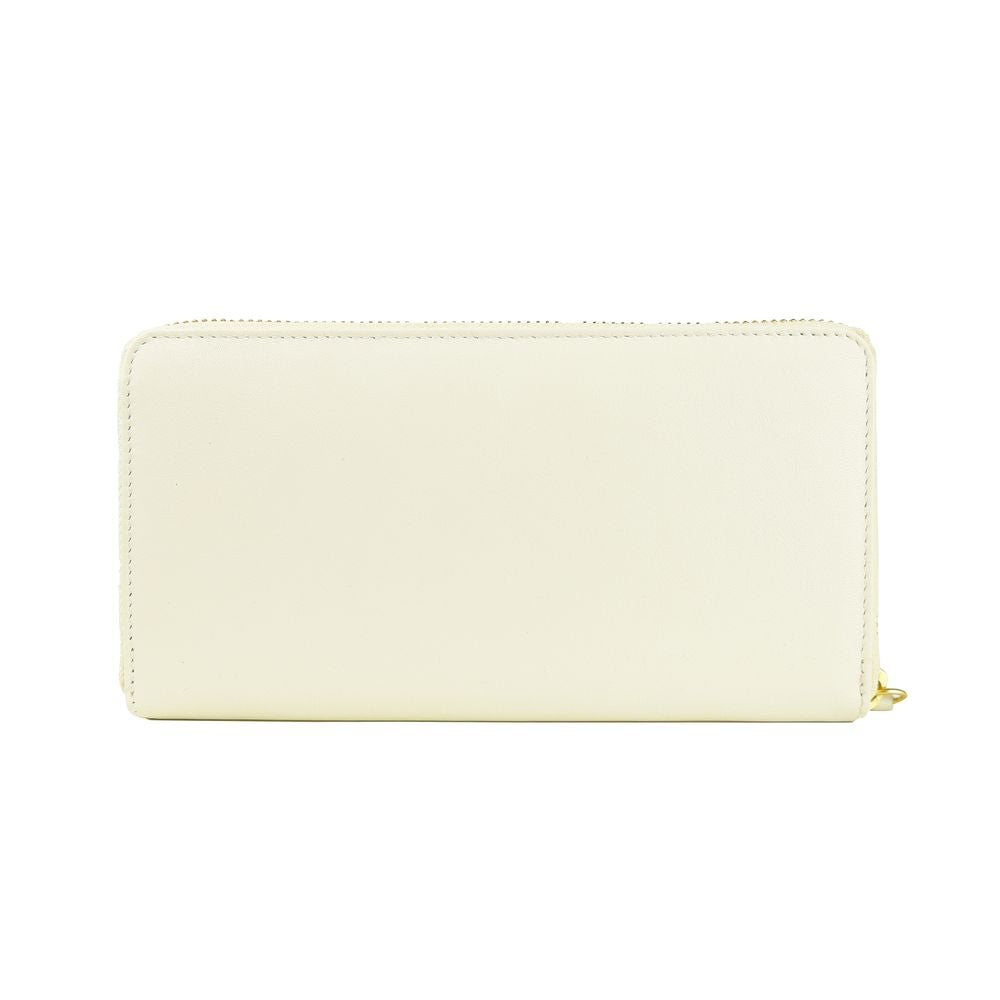 - Elegant White Calfskin Leather Wallet