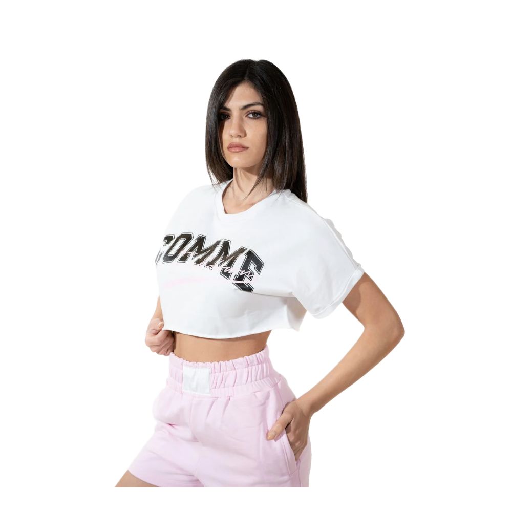 Chic Stretch Cotton Logo Shorts by Comme Des Fuckdown
