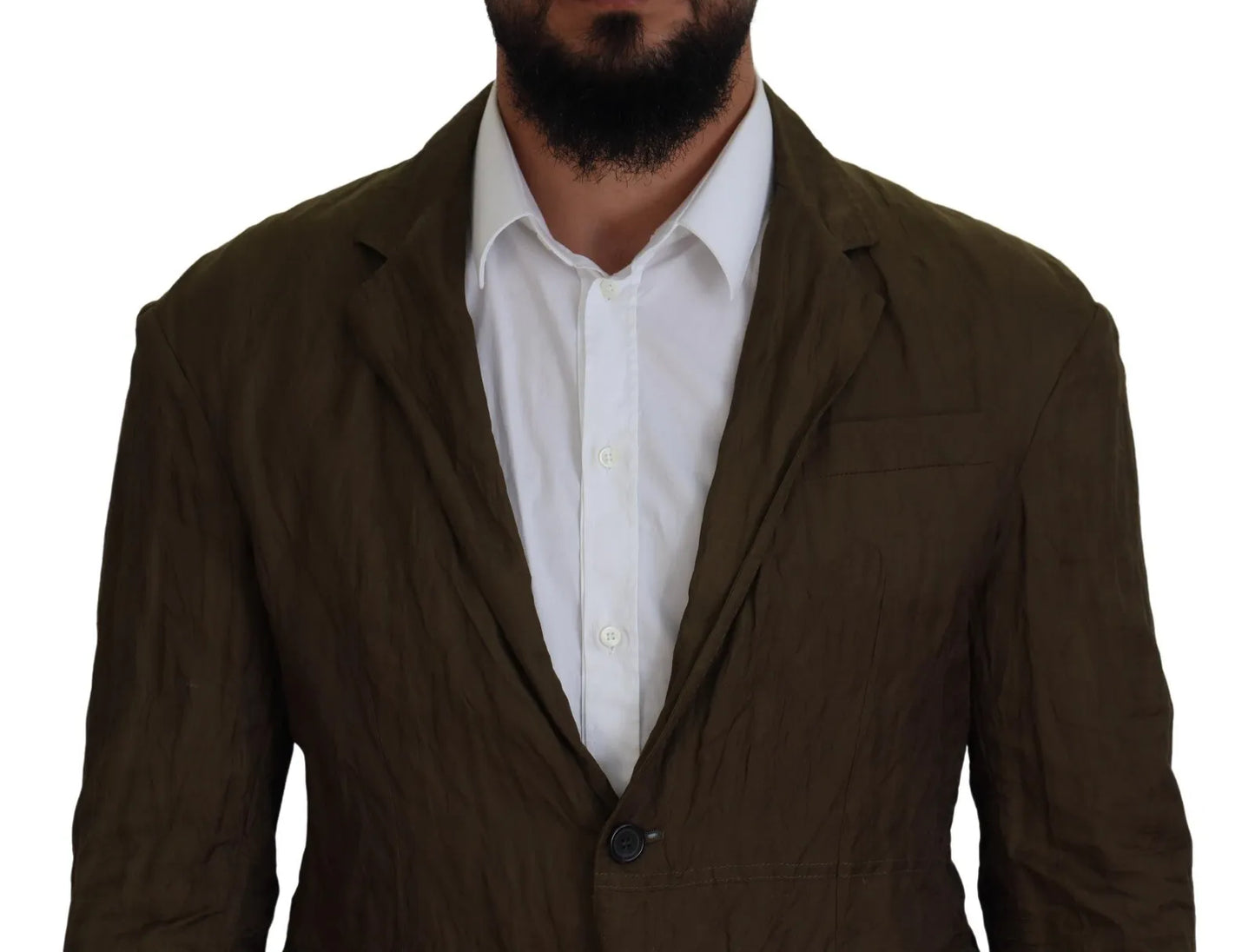 - Green Single Breasted Men Coat Blazer Jacket