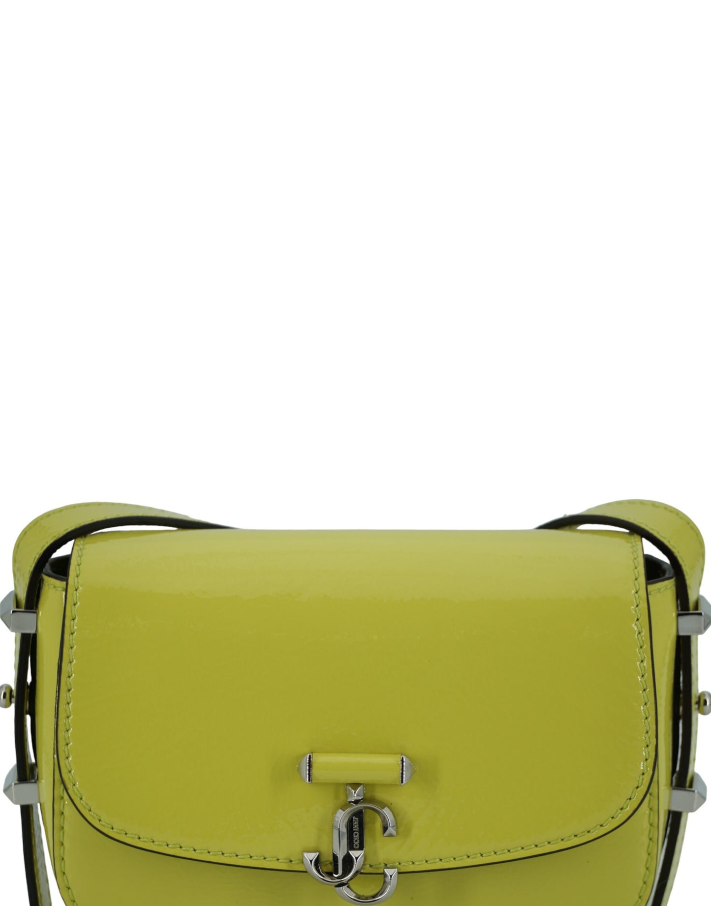 - Lime Yellow Leather Small Shoulder Bag