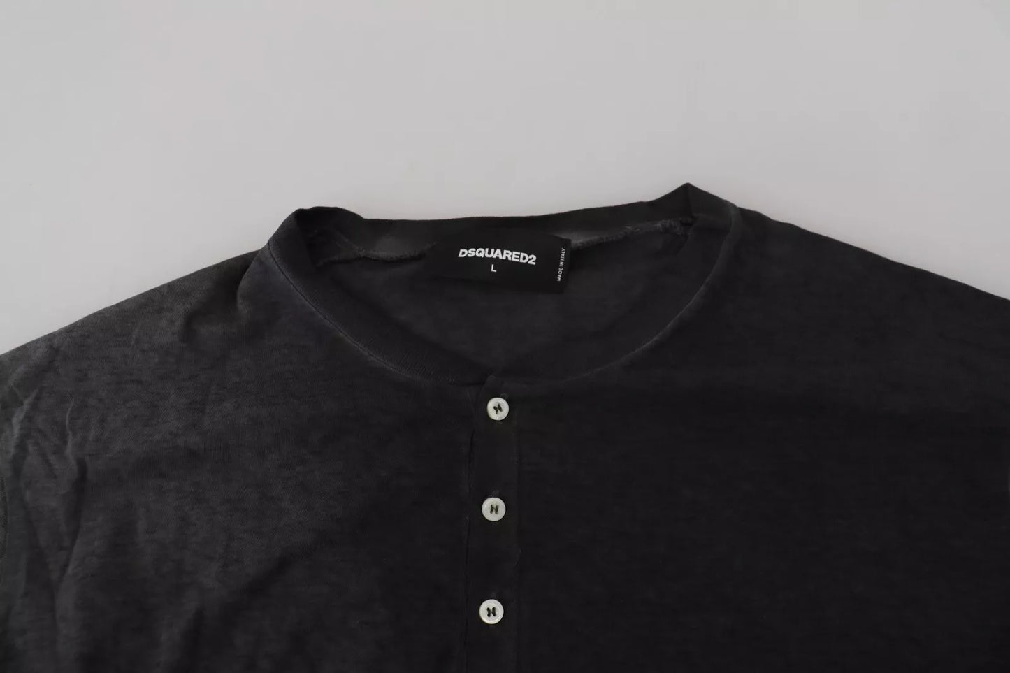 - Black Cotton Linen Long Sleeves Pullover Sweater