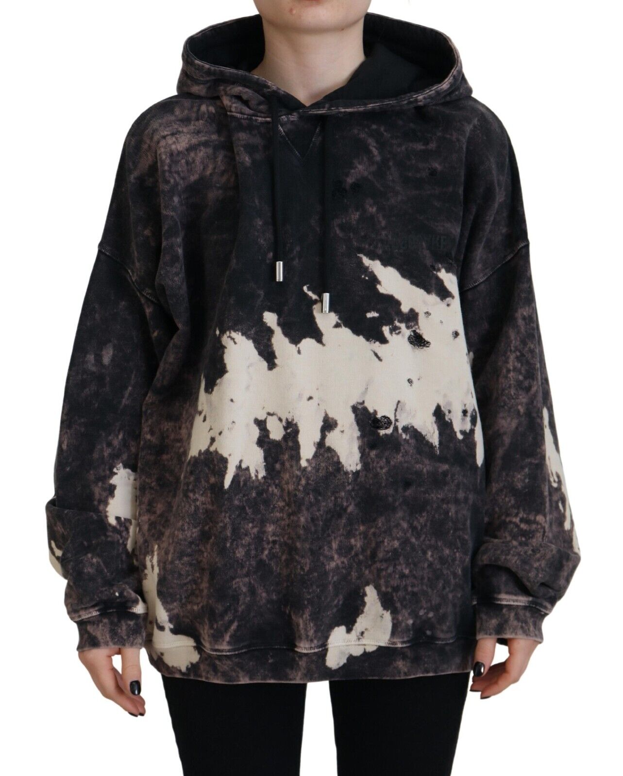 - Multicolor Dye Cotton Hoodie Sweatshirt Sweater