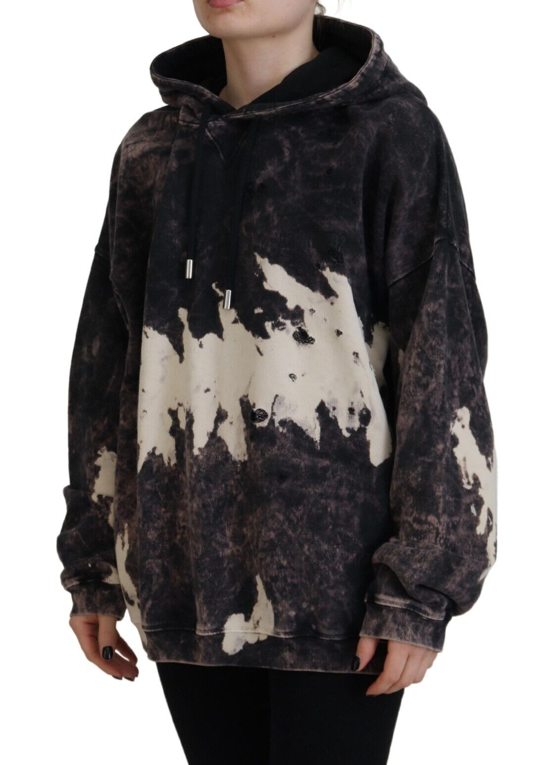 - Multicolor Dye Cotton Hoodie Sweatshirt Sweater