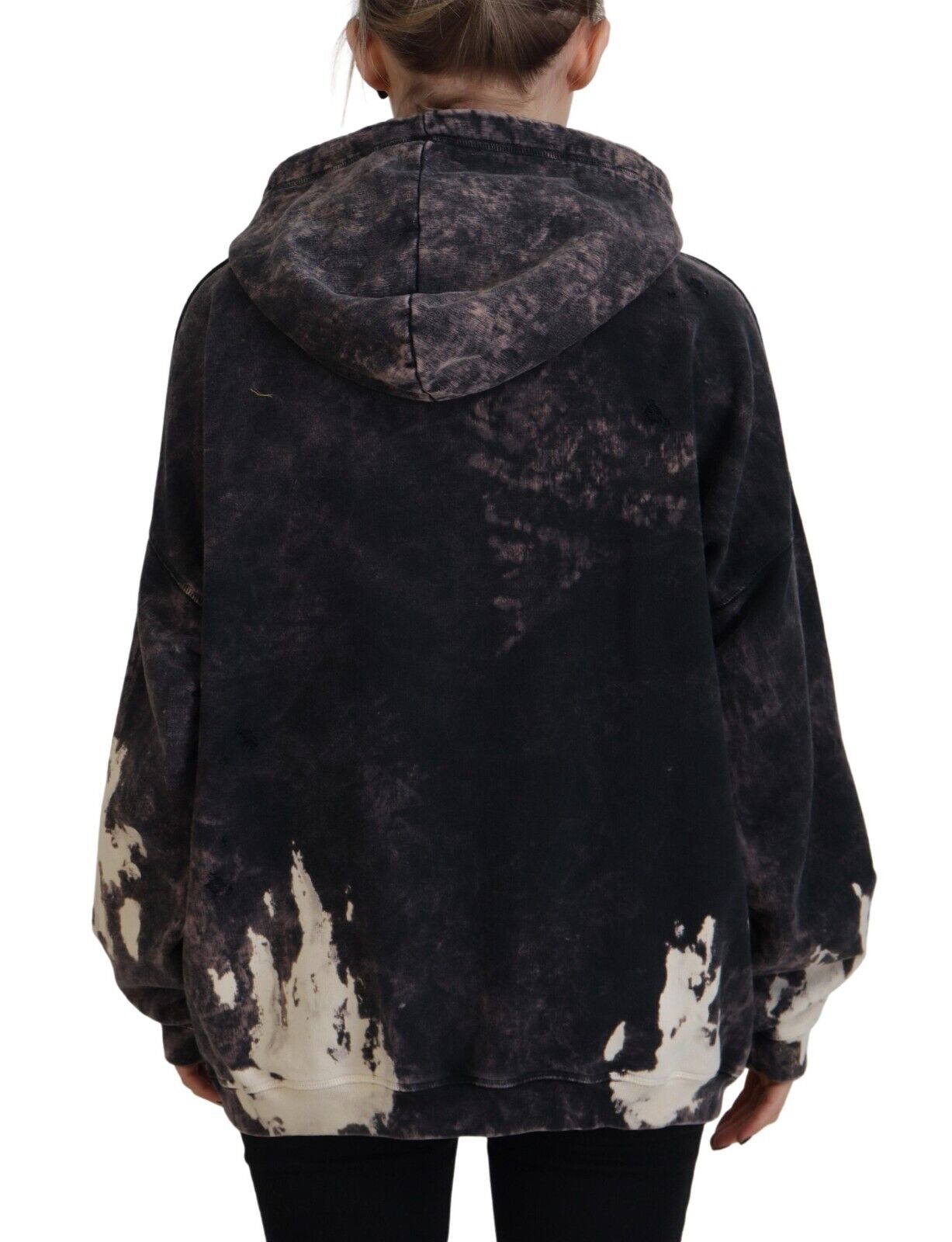 - Multicolor Dye Cotton Hoodie Sweatshirt Sweater