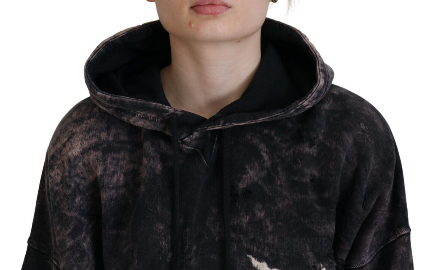- Multicolor Dye Cotton Hoodie Sweatshirt Sweater