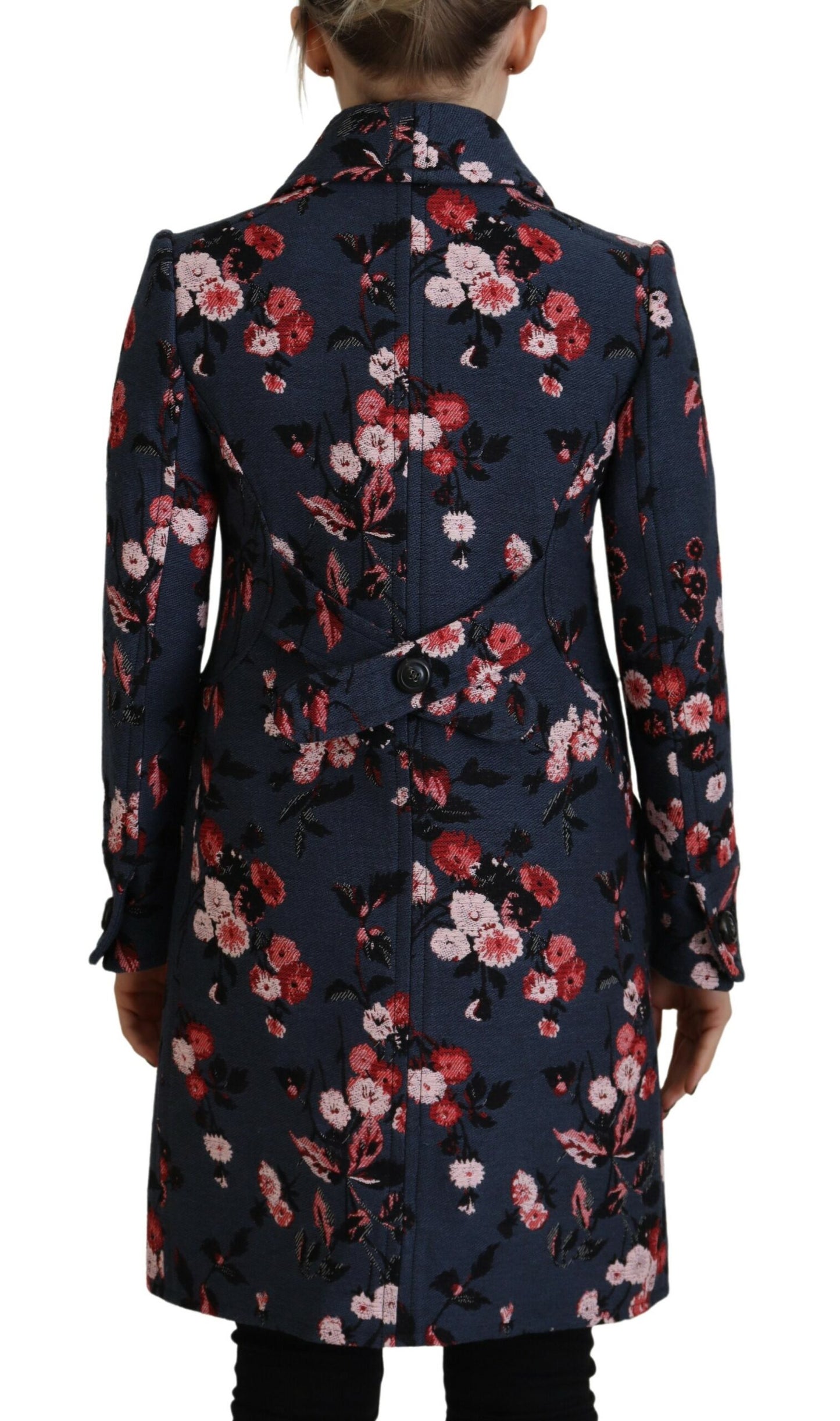 - Multicolor Printed Women Long Coat Blazer Jacket