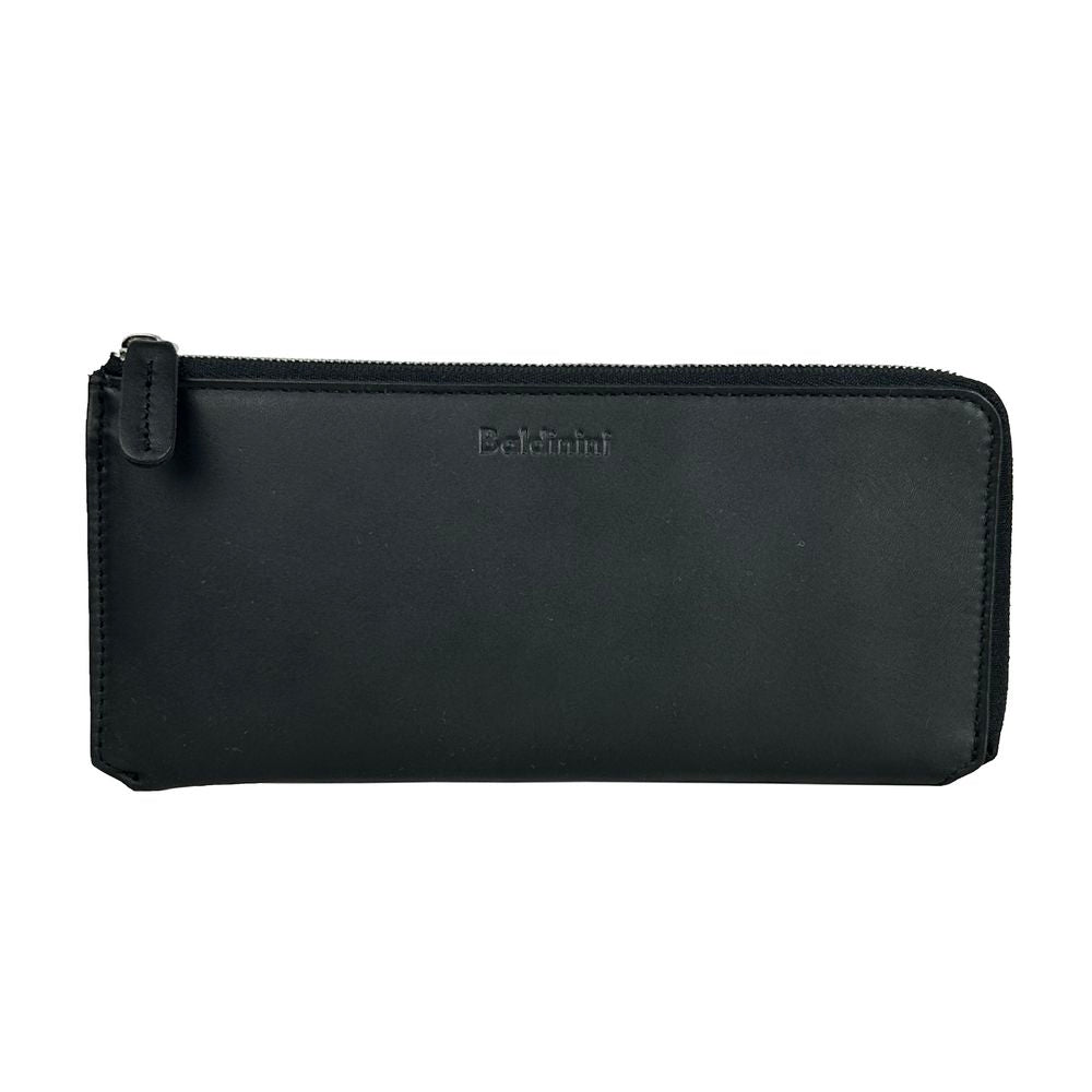 - Elegant Black Leather Travel Organizer