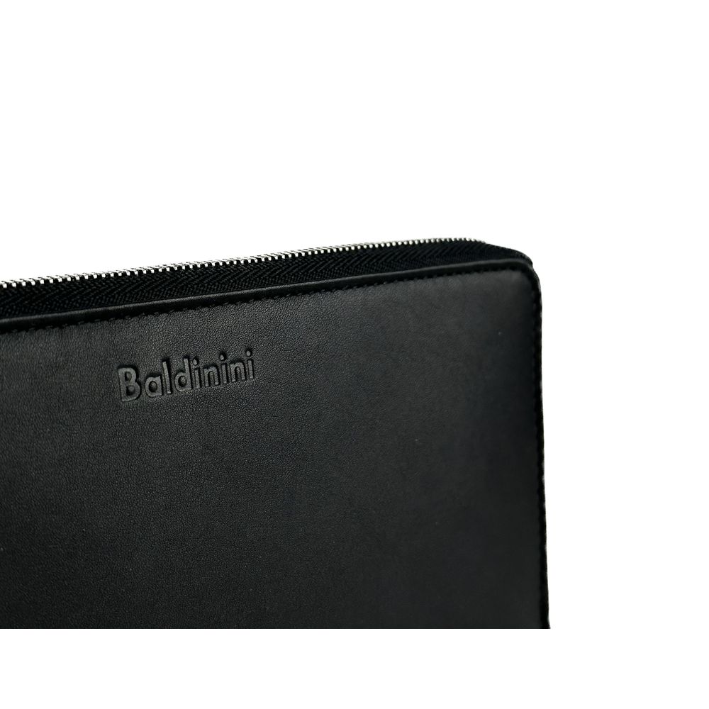 - Elegant Black Leather Travel Organizer