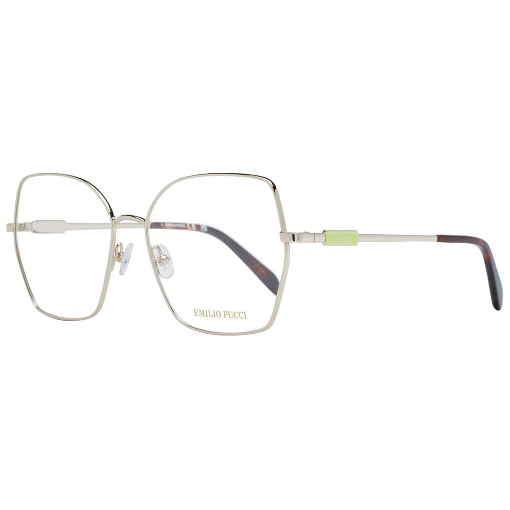 Emilio Pucci Women's Optical Glasses – Gold Butterfly Frame, 56mm